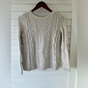 Hollister Cable Knit Crewneck Sweater